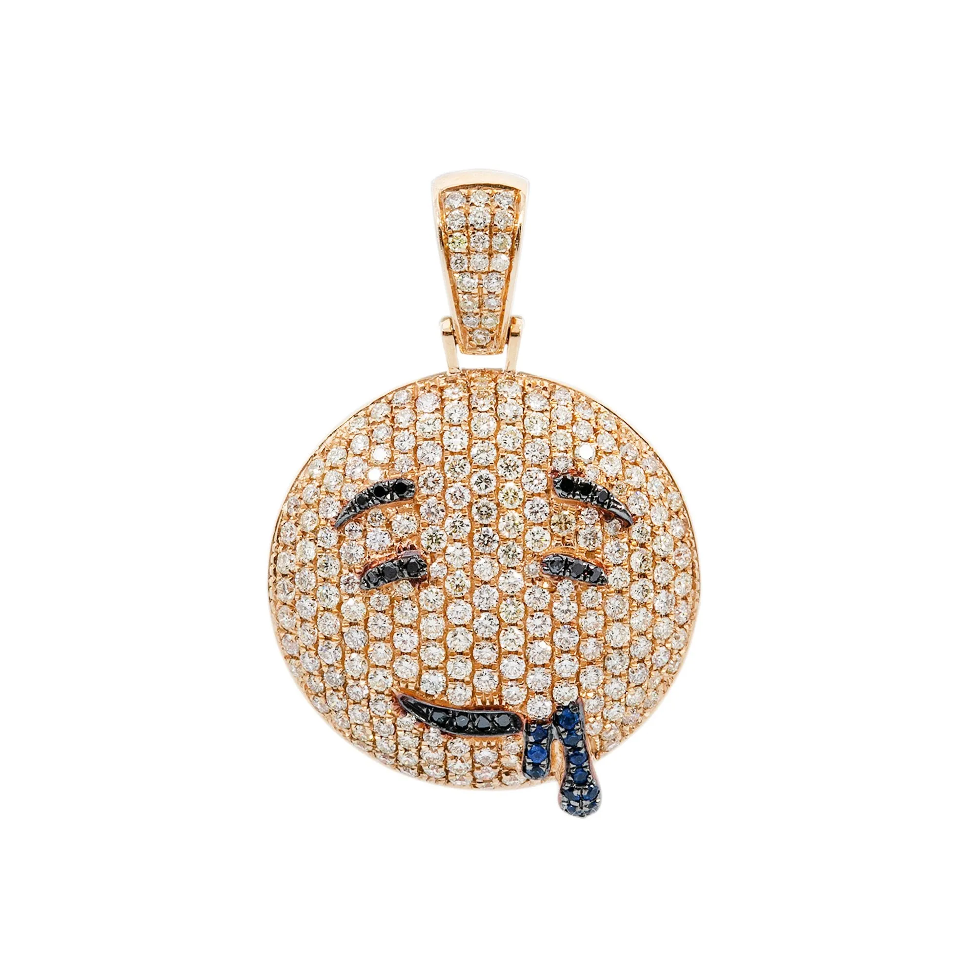 14k Yellow Gold Pendant with 2.59 Ct Diamonds