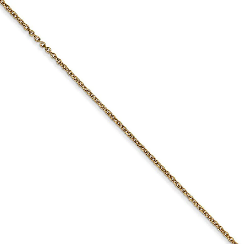 14k Yellow Gold Polished Golf Bag Necklace