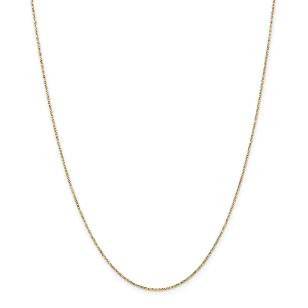 14k Yellow Gold Polished Golf Bag Necklace