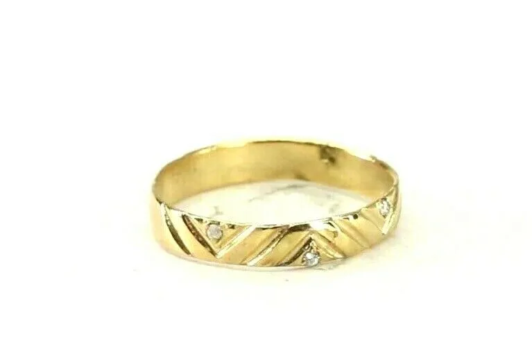 Elegant 22k Solid Gold Ladies Band Ring 7.75 Size Resizable r2938mon