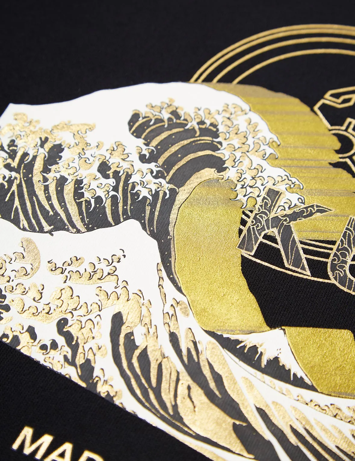 3D Ukiyo-E Foil Print Sweatshirt