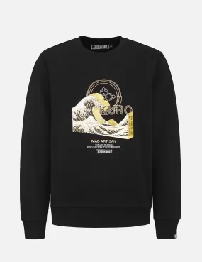 3D Ukiyo-E Foil Print Sweatshirt