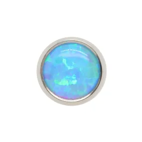 5mm Bezel-Set Opal Cabochon Threaded End