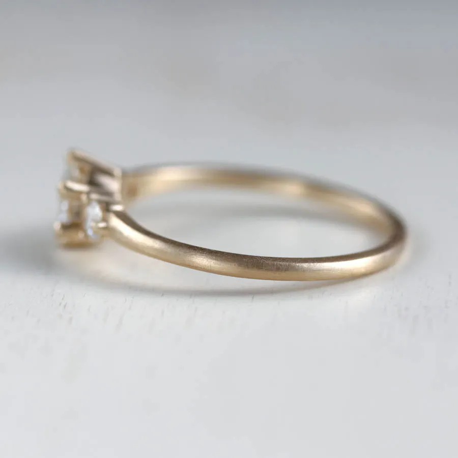 5mm Prong-set Three Stone Ring 