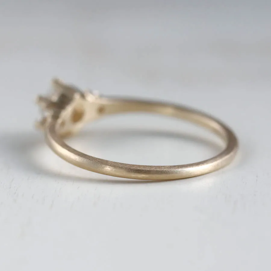 5mm Prong-set Three Stone Ring 