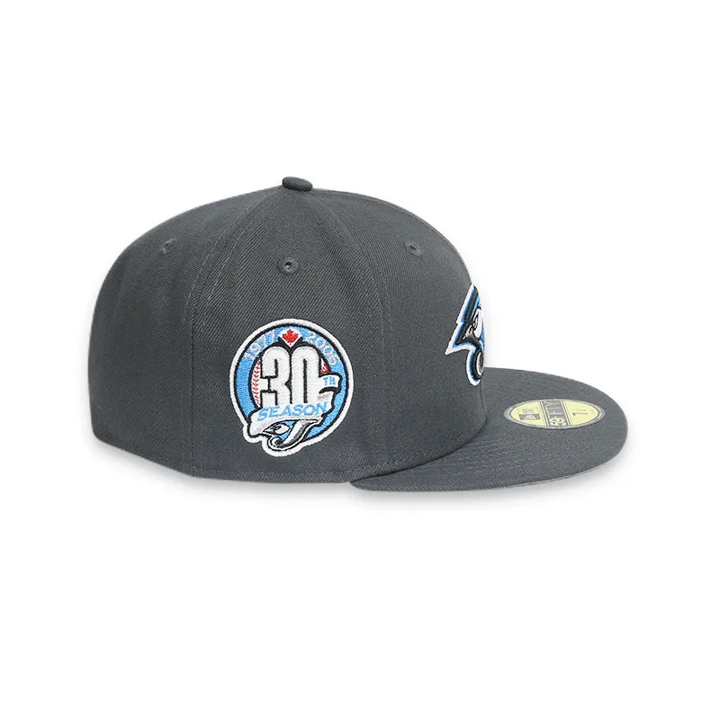 Toronto Blue Jays 30th Season Grey 59FIFTY Fitted Hat