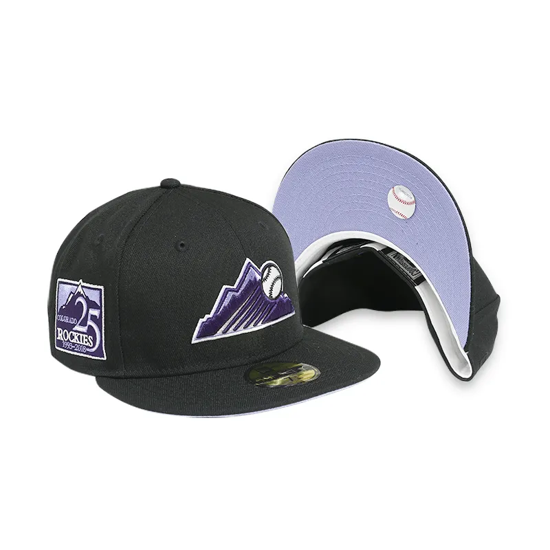 Colorado Rockies 25th Anniversary Black 59FIFTY Fitted Hat