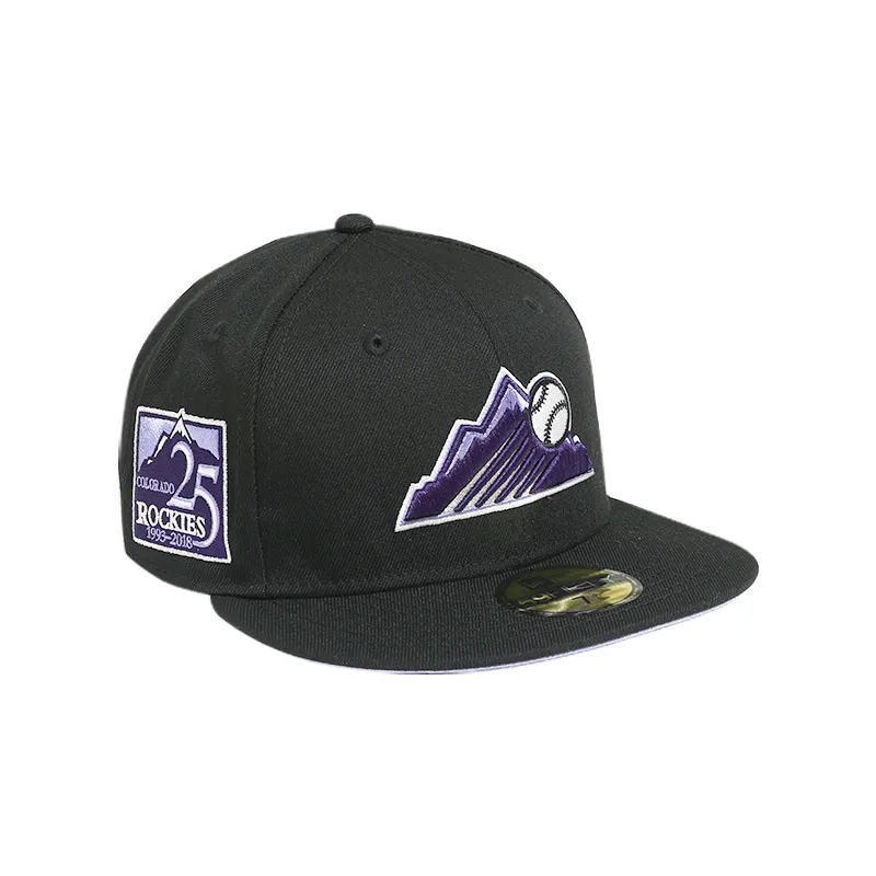 Colorado Rockies 25th Anniversary Black 59FIFTY Fitted Hat