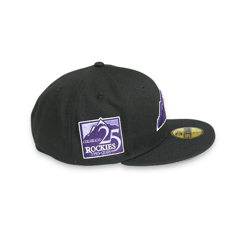 Colorado Rockies 25th Anniversary Black 59FIFTY Fitted Hat