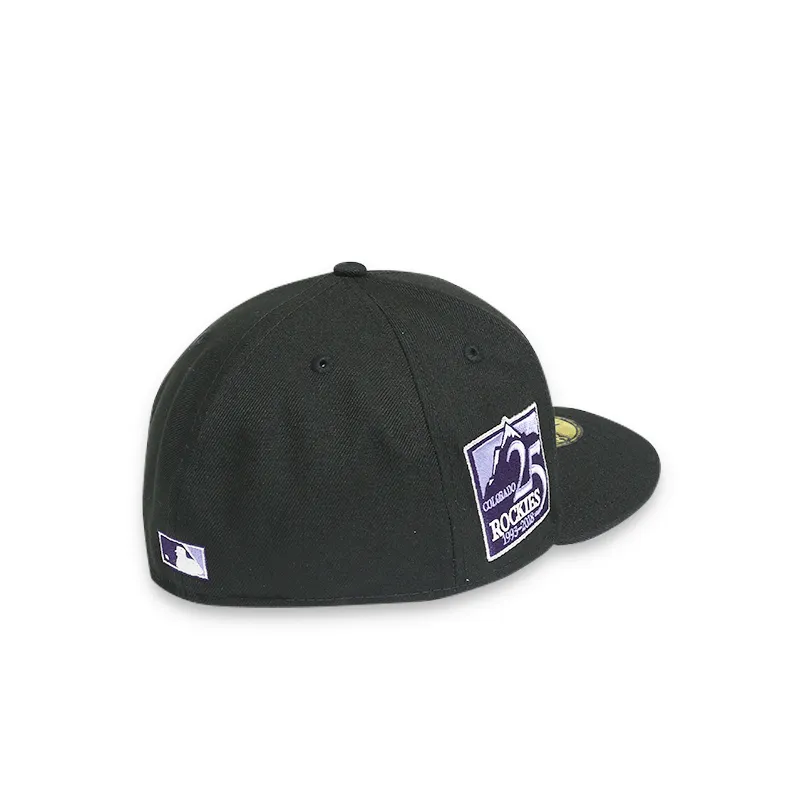 Colorado Rockies 25th Anniversary Black 59FIFTY Fitted Hat