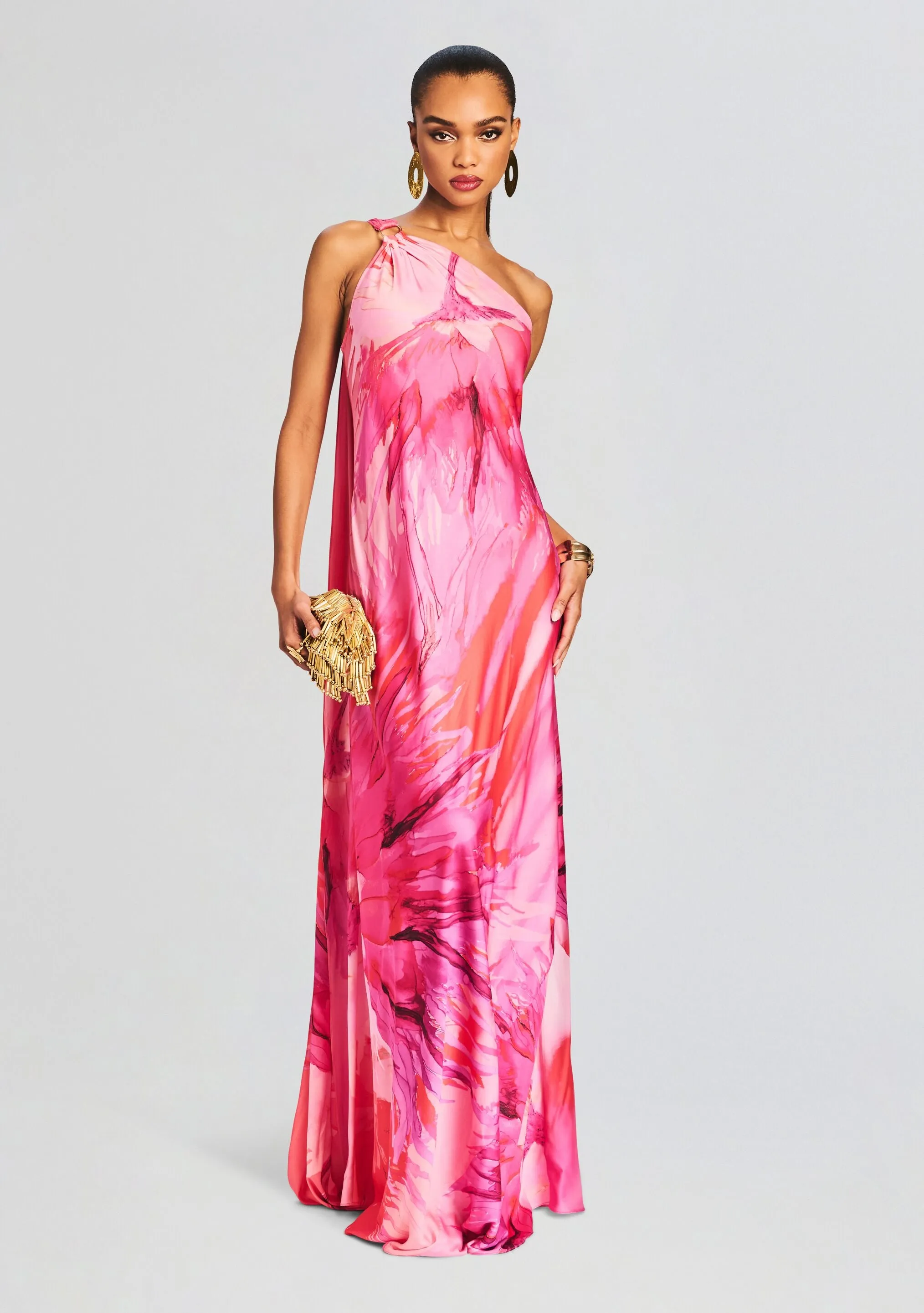 Abira One Shoulder Long Dress