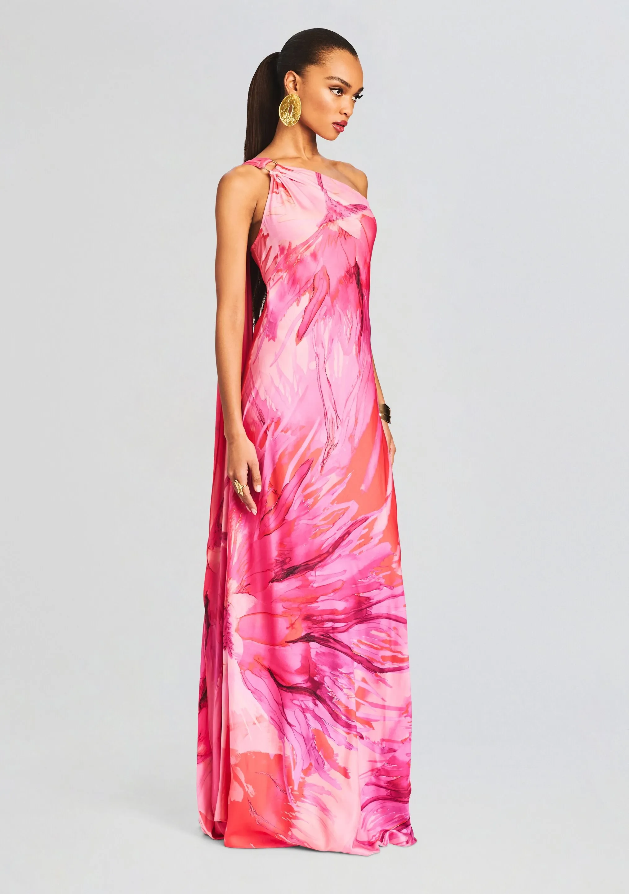 Abira One Shoulder Long Dress