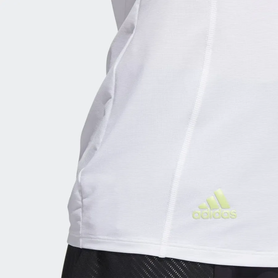 White Adidas Ladies HEAT.RDY Polo Shirt