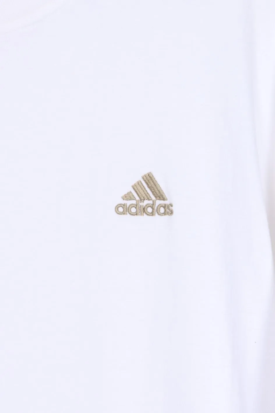 ADIDAS XL Gold 3-Stripes Logo T-Shirt