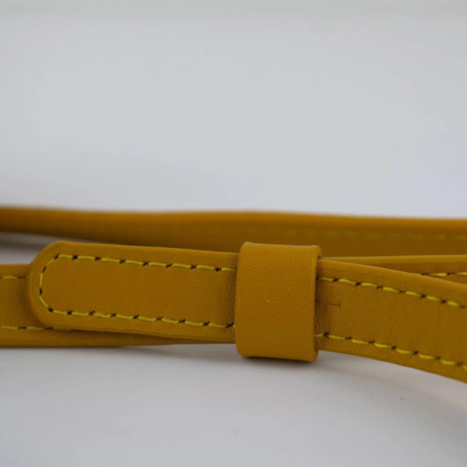 Adjustable Phone Bag in Amber Yellow