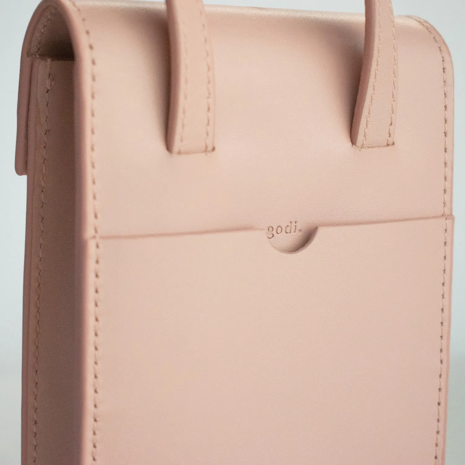 Adjustable Phone Bag in Nude Pink