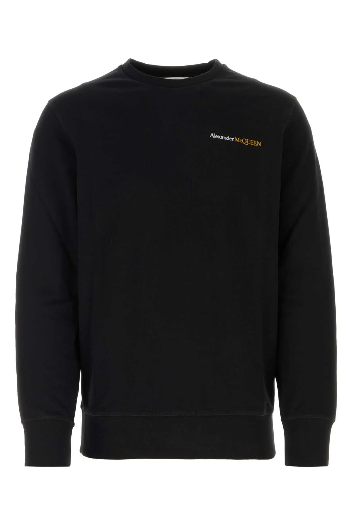 Alexander Mcqueen Black Cotton Sweatshirt