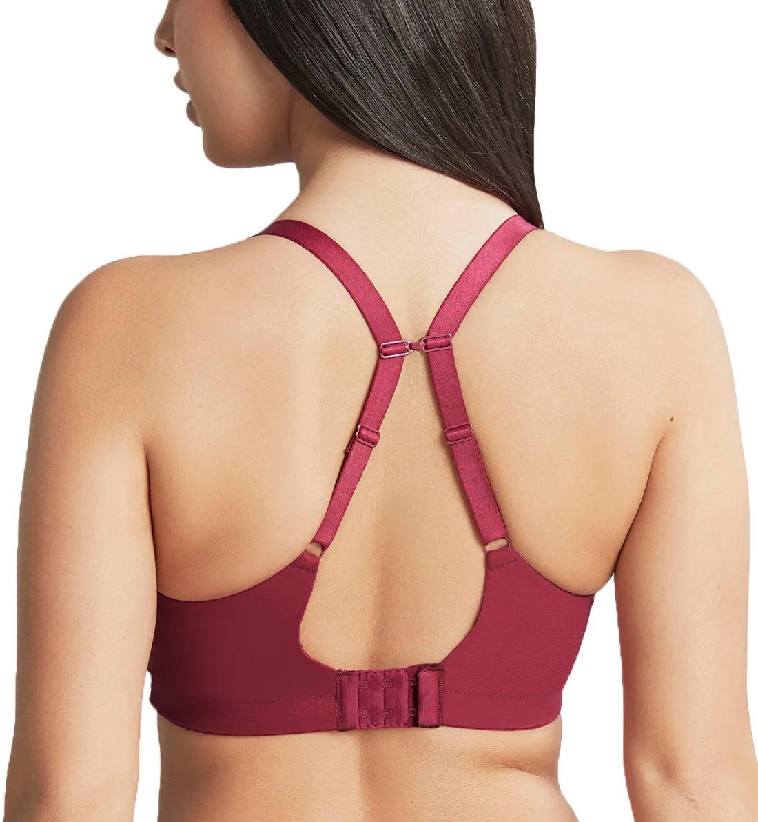 Alexis High Apex Non-Wired Bralette (10476) - Berry by Cleo