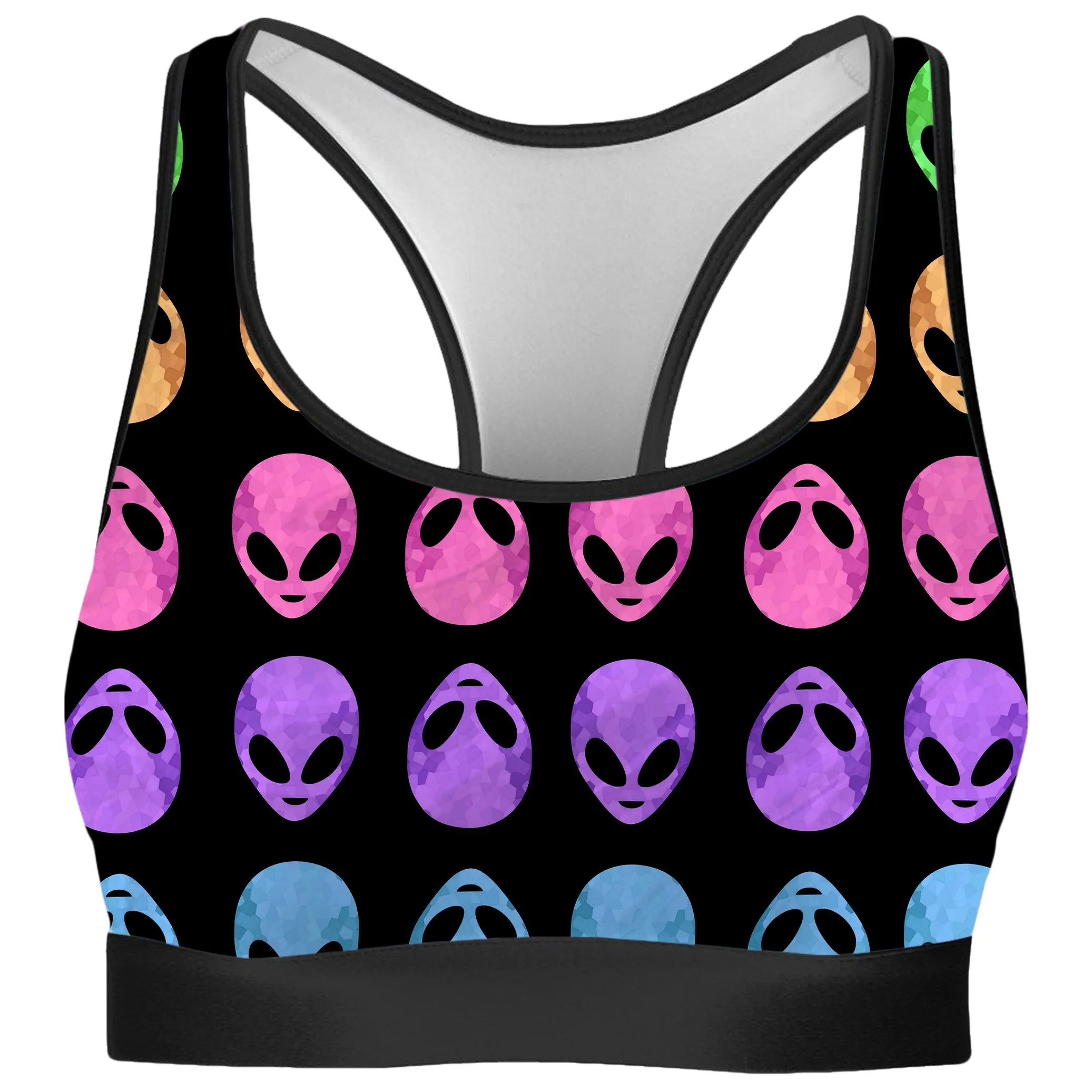 Alien Pattern Rave Bra (Clearance)