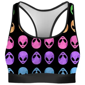 Alien Pattern Rave Bra (Clearance)