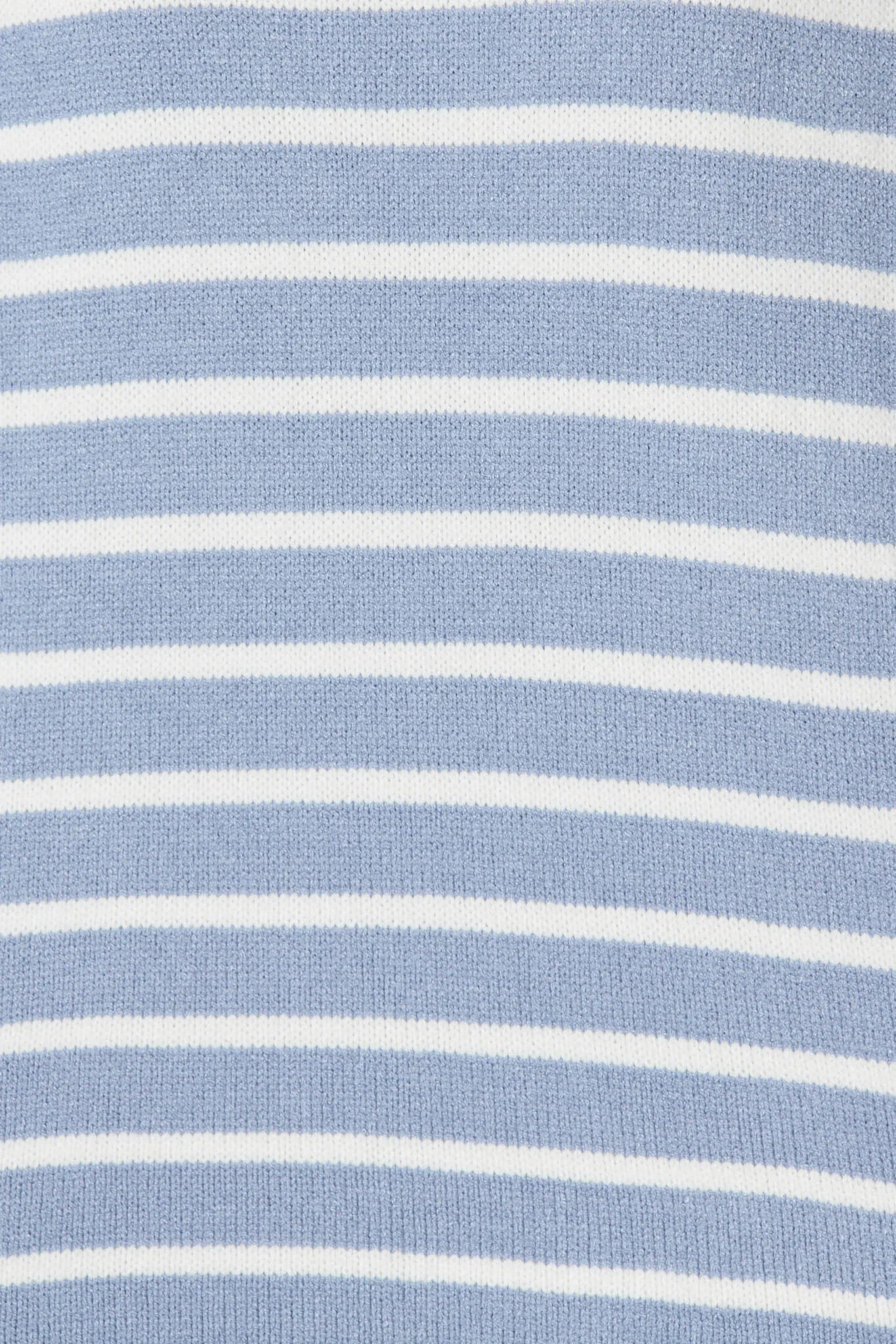 Alps Knit In Blue With White Stripe Wool Blend