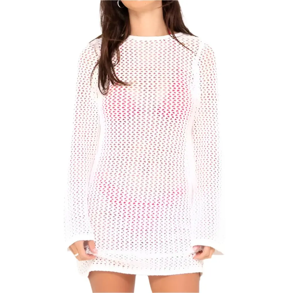 Amalfi Long Sleeve Knit Mini Dress - Womens