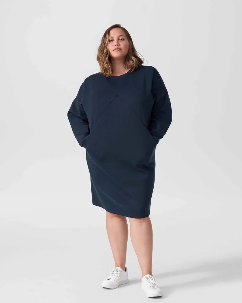 Amanda Spacer Sweatshirt Dress - Navy