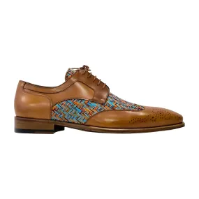 Ambrogio Men's Shoes Multi-Color Leather Derby Oxfords