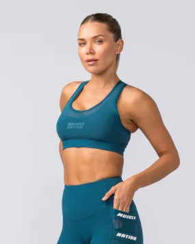 Amplify Bra - Tidal Teal