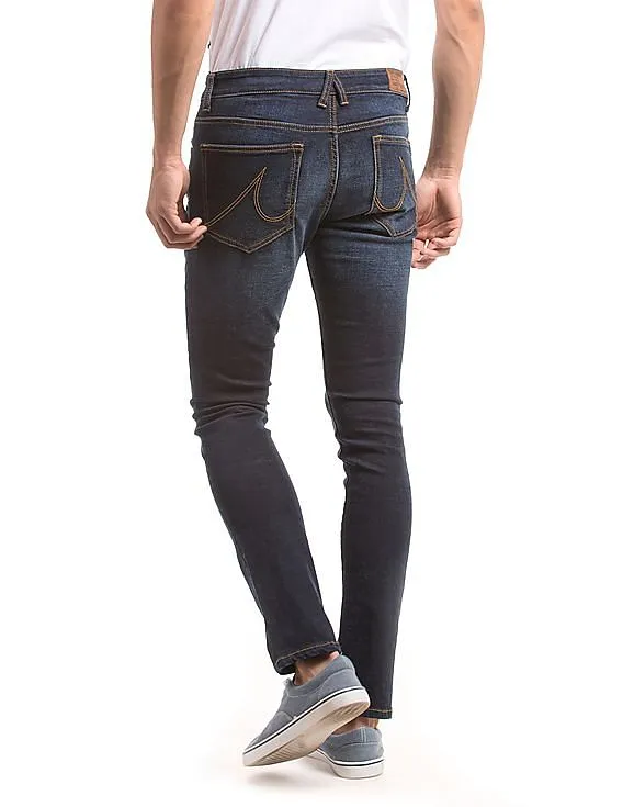 Arrow Sports Mid Rise Stone Wash Jeans