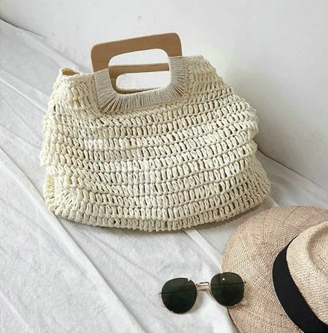 ARTMOMO Straw Beach Bag