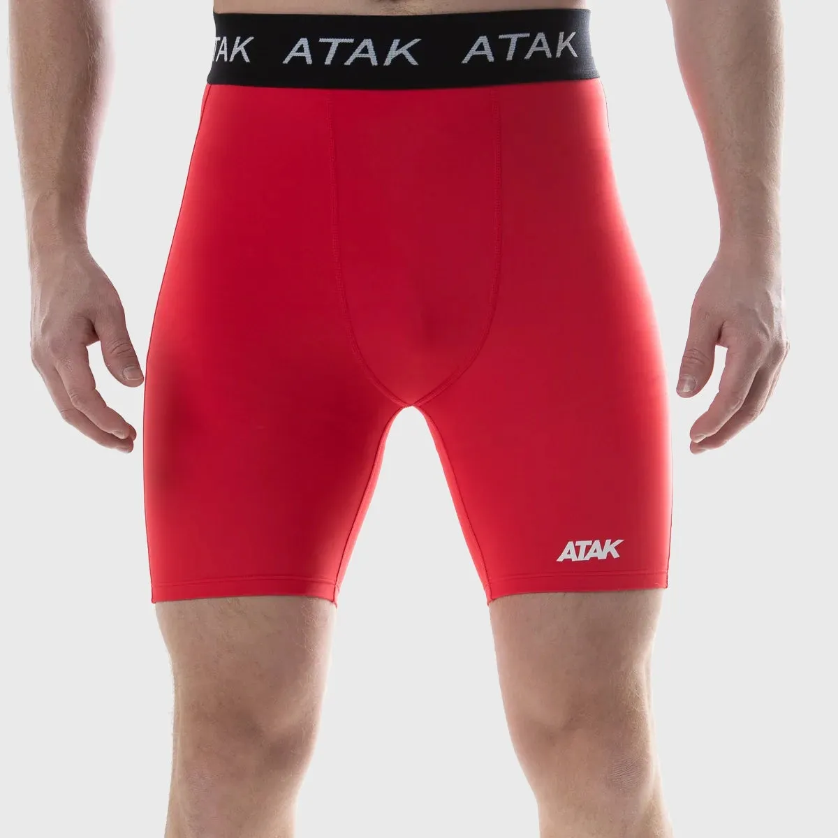 Atak Sports Men's Compression Shorts Red