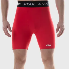 Atak Sports Men's Compression Shorts Red