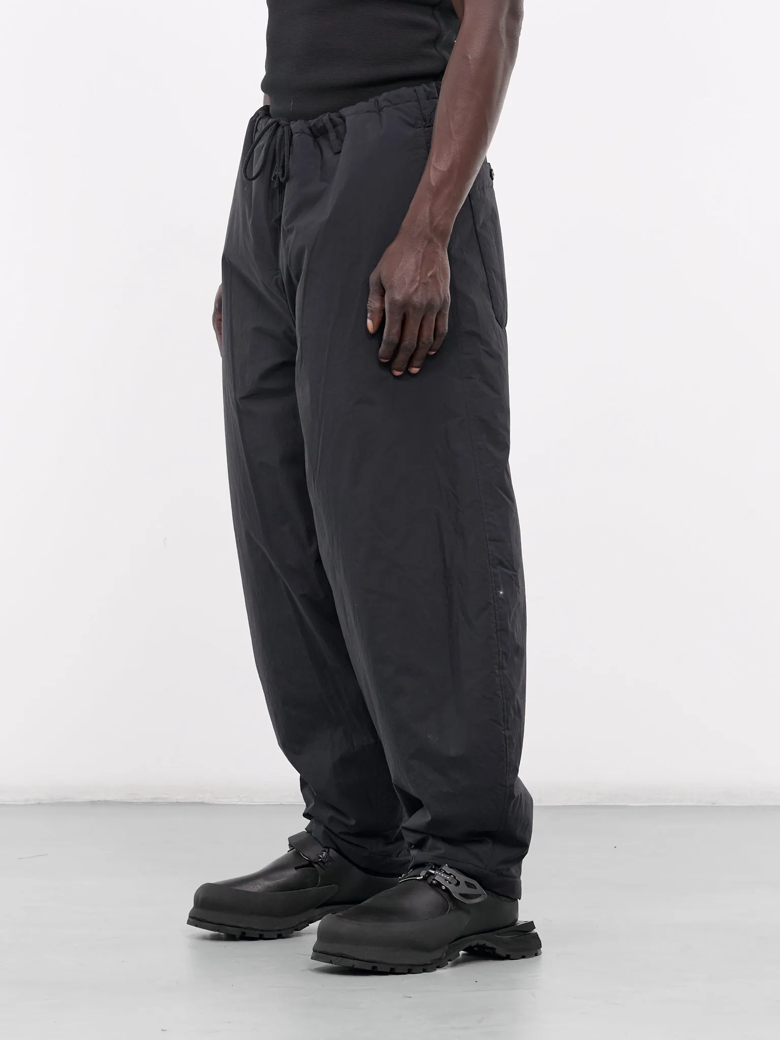 Baggy Drawstring Trousers (08PT-N-BLACK)