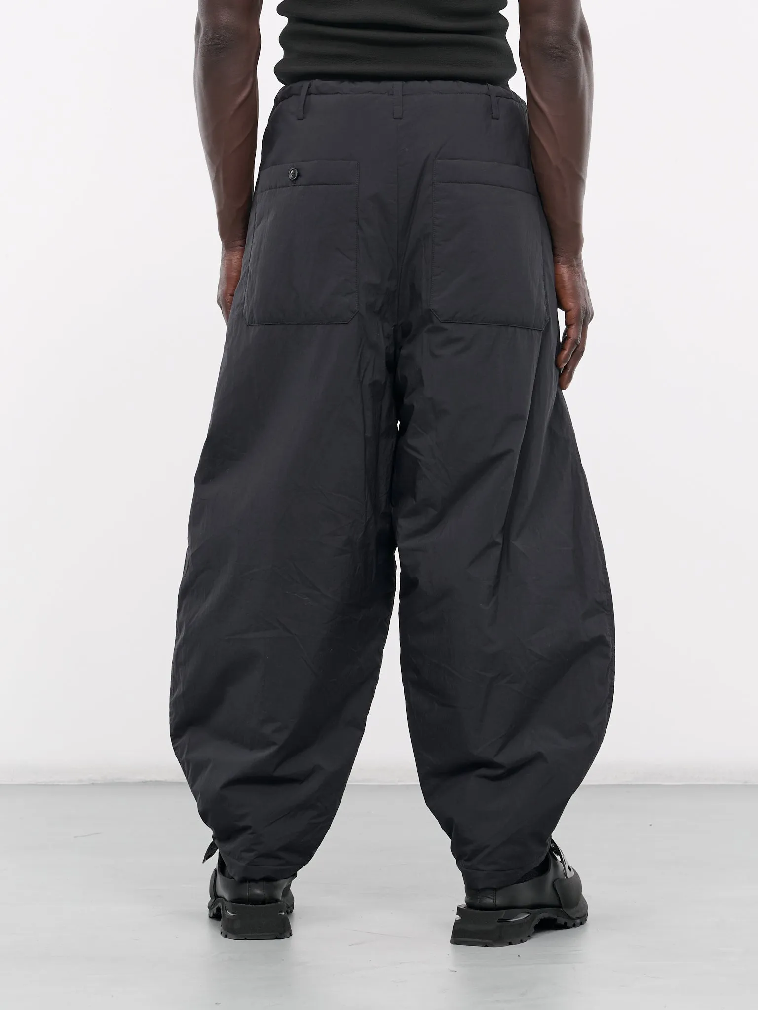 Baggy Drawstring Trousers (08PT-N-BLACK)