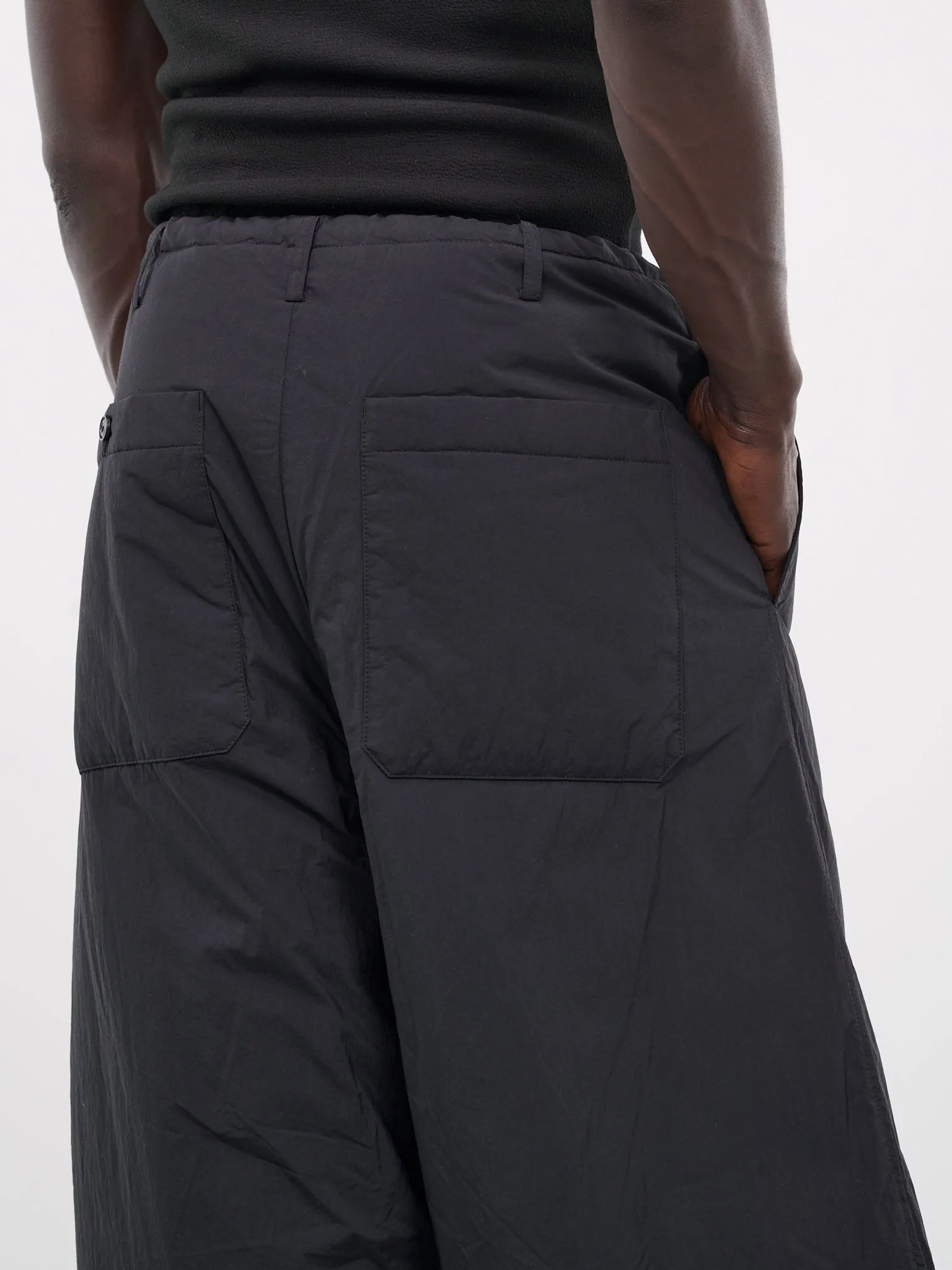 Baggy Drawstring Trousers (08PT-N-BLACK)