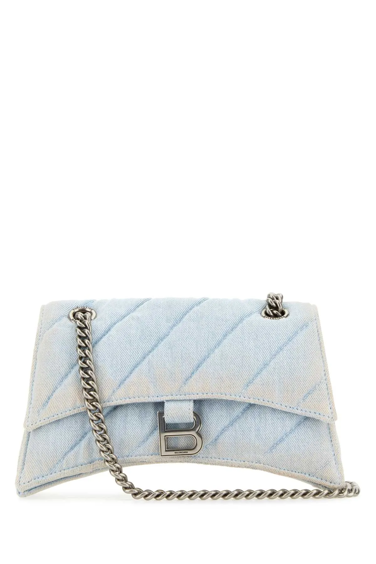 Balenciaga Denim Crush S Shoulder Bag