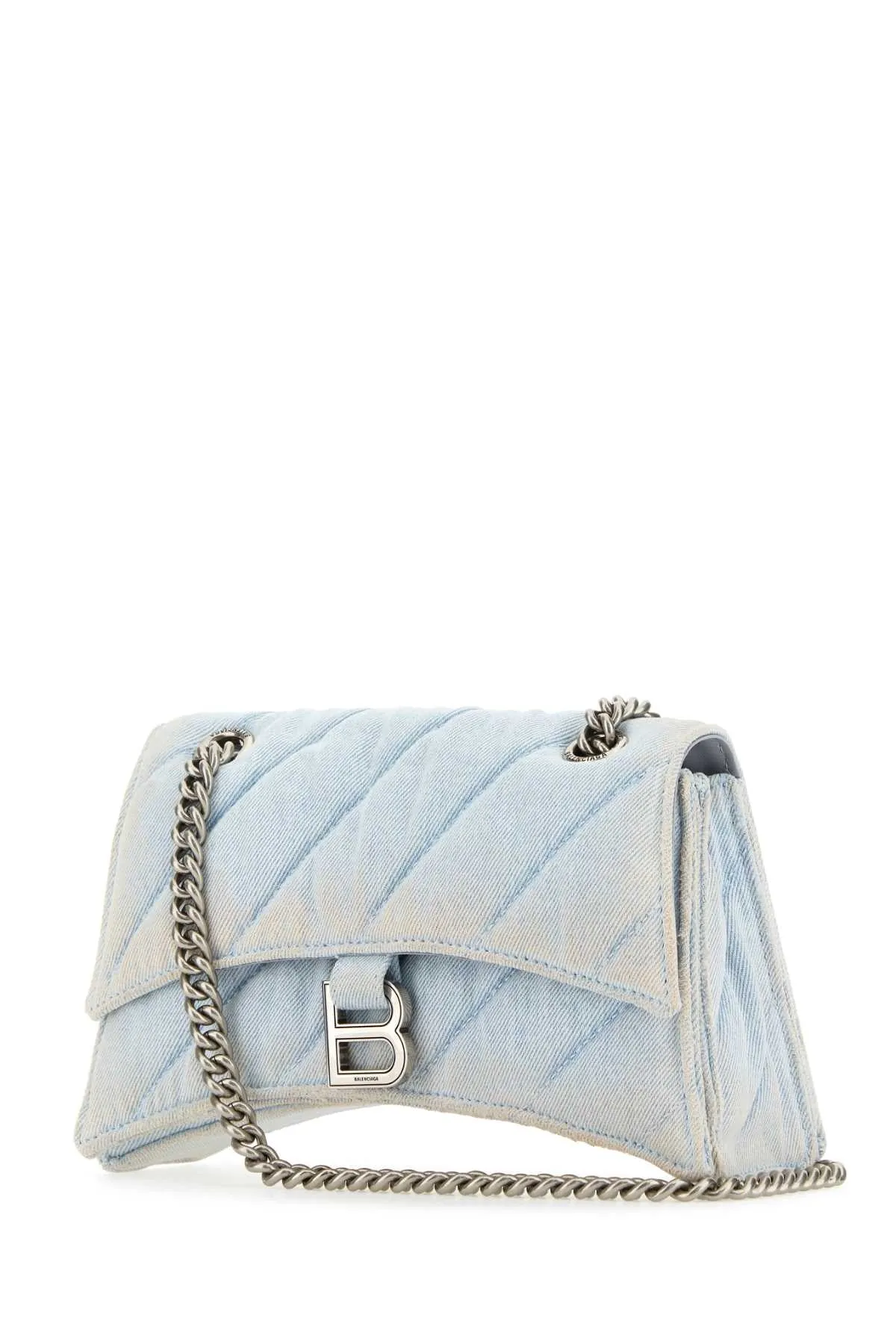 Balenciaga Denim Crush S Shoulder Bag