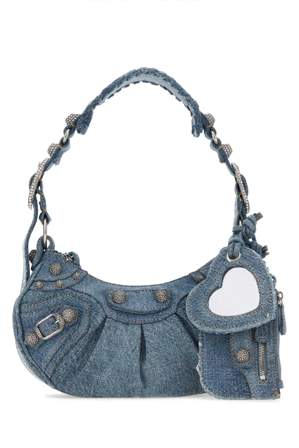 Balenciaga Denim Le Cagole Xs Shoulder Bag