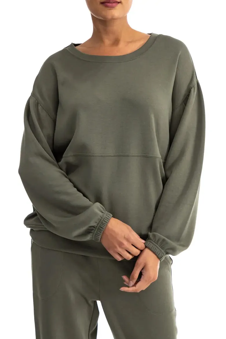 Balloon Sleeve Sweatshirt