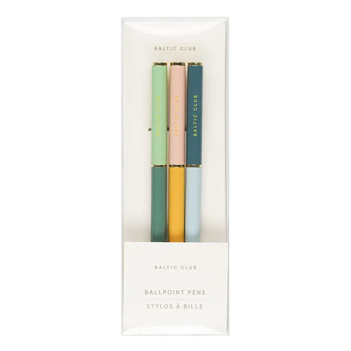 Baltic Club Botanica Metallic Ballpoint Pen Set