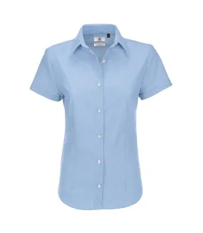 B&C Ladies Oxford Short Sleeve Shirt / Ladies Shirts (Blue Chip) - UTBC116