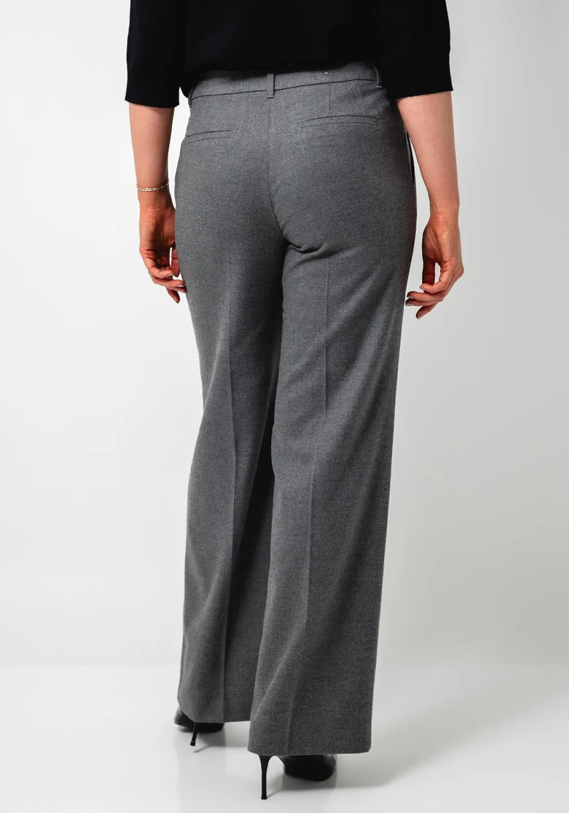 Betty Barclay Nele Wide Leg Trousers, Grey