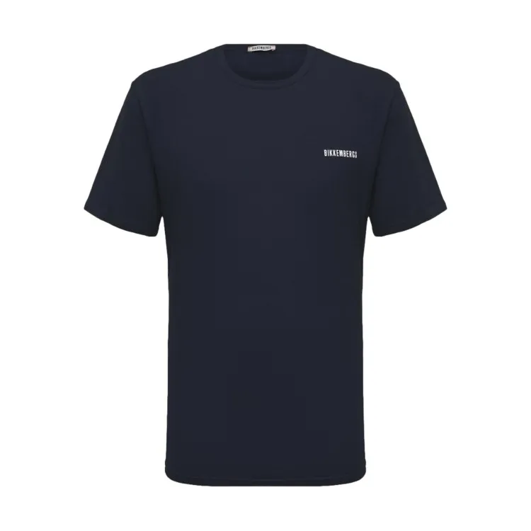 Bikkembergs PUPINO T-Shirt Maniche Corte In Cotone Blu