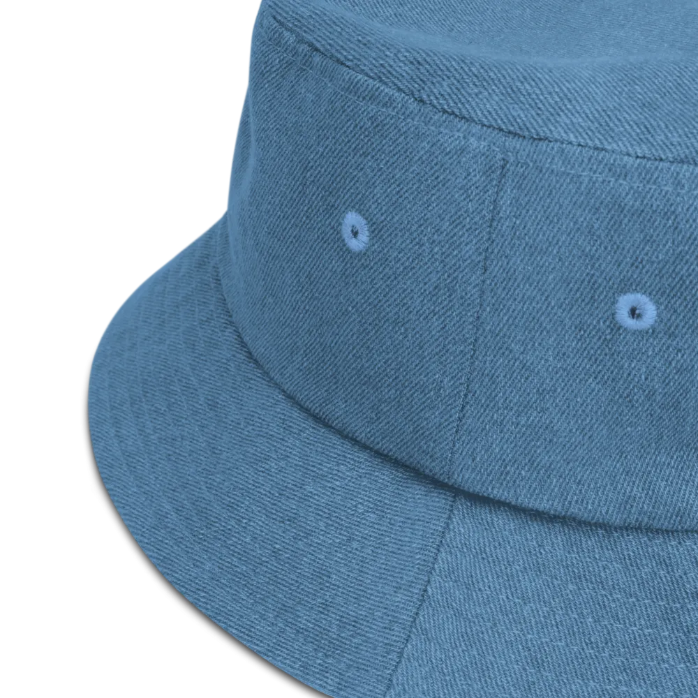 Black as Fuck Denim Bucket Hat