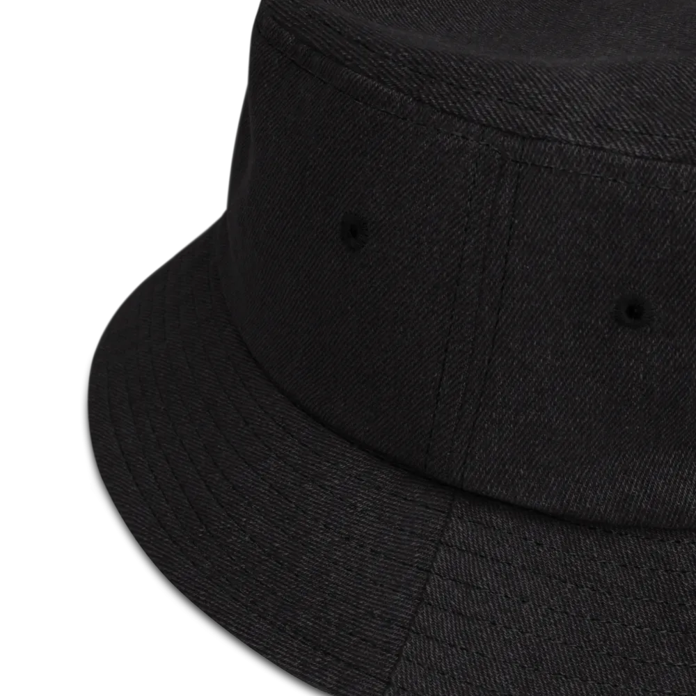 Black as Fuck Denim Bucket Hat