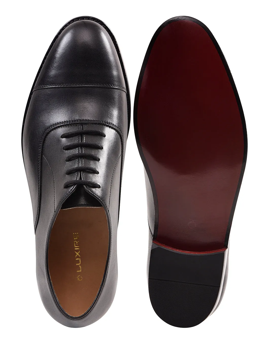 Black Captoe Oxfords