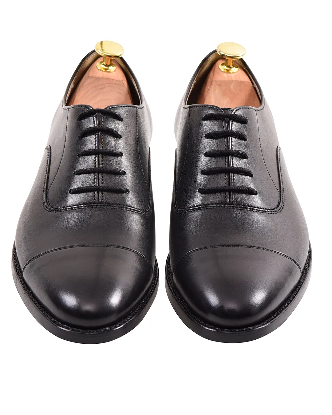 Black Captoe Oxfords