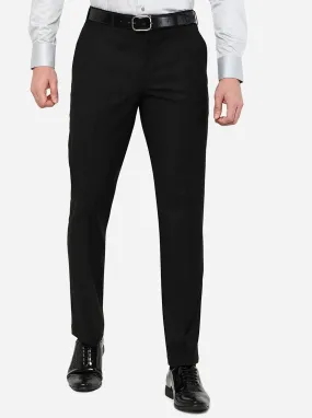 Classic Fit Black Formal Trouser by JadeBlue