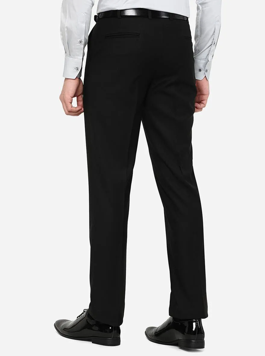 Classic Fit Black Formal Trouser by JadeBlue